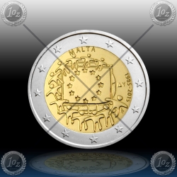 2 EVRO MALTA 2015 "30. obletnica EU zastave" UNC